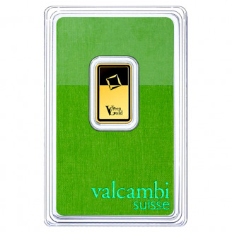 Золотой слиток Green Gold Valcambi 5 g