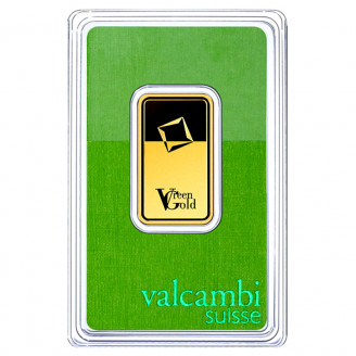 Золотой слиток Green Gold Valcambi 20 g