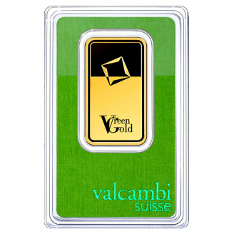 Золотой слиток Green Gold Valcambi 1 Oz