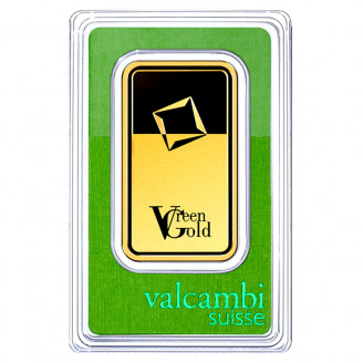 Золотой слиток Green Gold Valcambi 50 g
