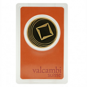 Золотой слиток Round bar Valcambi 50 g