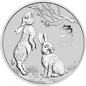 Sudraba monēta 2 oz. Rabbit 2023 Ag.