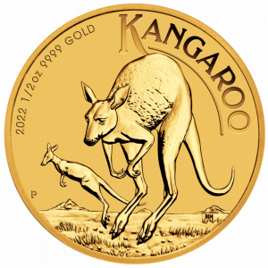 Золотая монета 1/2 oz. Kangaroo Au.
