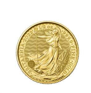 Gold coin 1/2 oz. Britannia Au.
