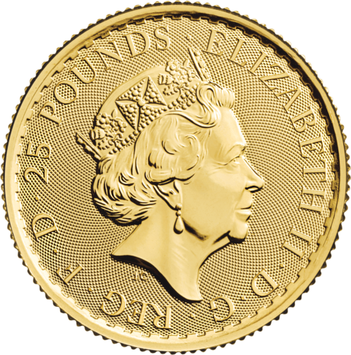 Gold coin 1/4 oz. Britannia Au.