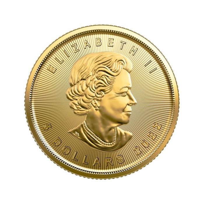 Gold coin  1/10 oz. MAPLE LEAF AU.