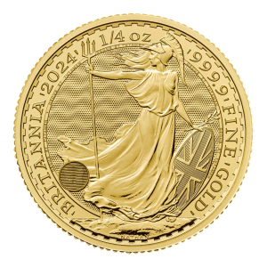 Zelta monēta  1/4 oz. Britannia Charles III Au. 2024
