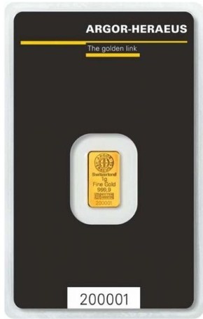 Gold bar 1 gr