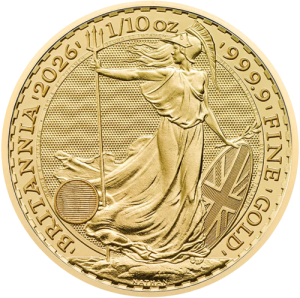 Gold coin 1/10 oz. Britannia Charles III Au. 2026