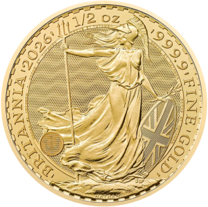 Gold coin 1/2 oz. Britannia Charles III Au. 2026